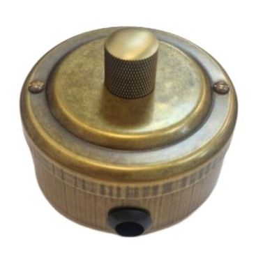 Диммер ретро поворотный "Бронза" VINTAGE-BRASS 30101-1Д / Диммер