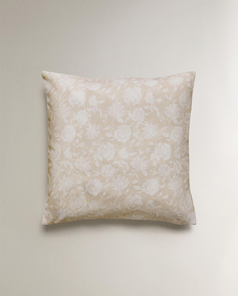 Zara Home наволочка декоративная из хлопка, бежевый, 45x45 см