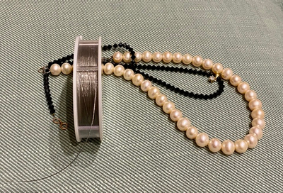 Проволока для нанизания бусин (сатиновая нить, ланка) 1 боб-9,2 м США