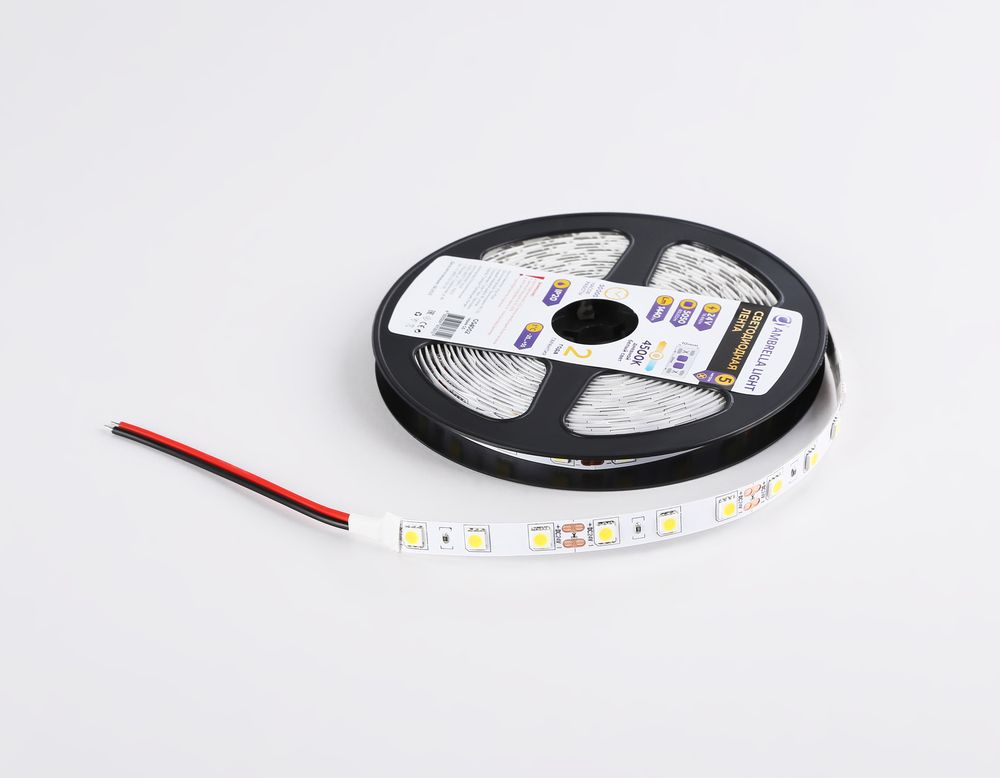 Ambrella Светодиодная лента Ambrella Light GS4002 5050 60Led/ 14.4W m/ 24V IP20 4500K/ 5m LED Strip 24V GS4002