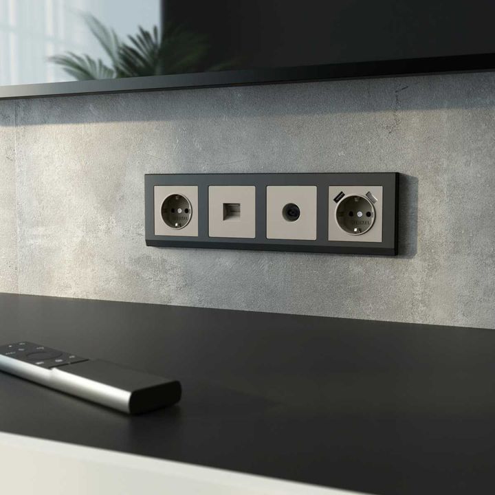 ТВ-розетка оконечная (дымчатый) W1283004/ a069469