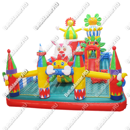 Надувной батут "Лучики добра", 13*7*7 м