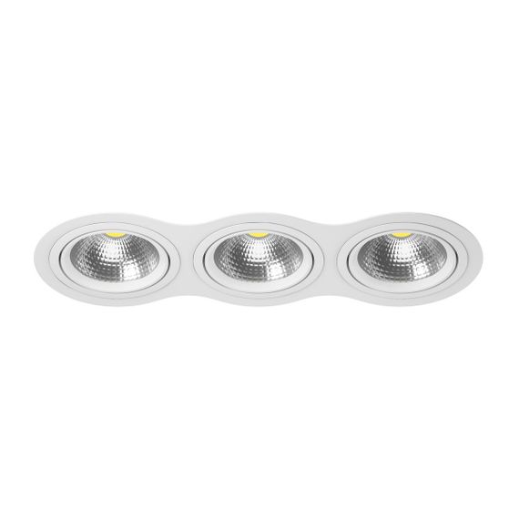 Комплект из светильника и рамки Lightstar Intero 111 (217936+217906+217906+217906) i936060606