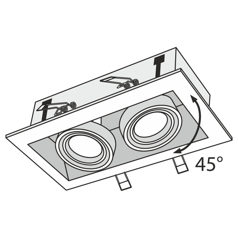 Встраиваемый светильник Technical DL008-2-02-S