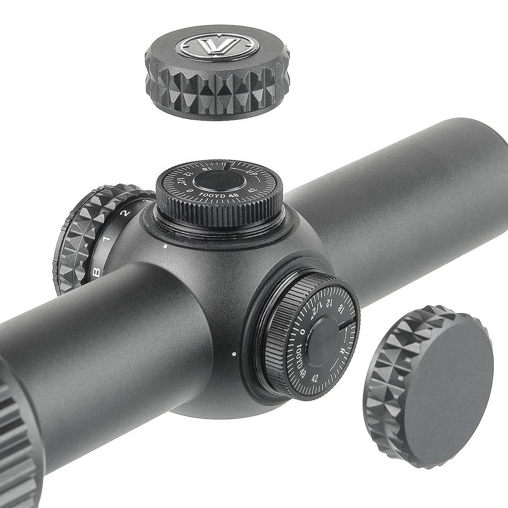 Оптический прицел Veber Wolf GB FD 1-8x24 ( установка на Тигр, СВД, Винтовка Мосина / Сетка FireDot / с подсветкой )