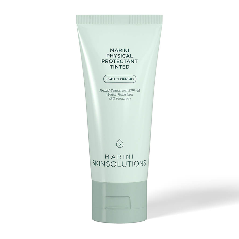 MARINI SKINSOLUTIONS PHYSICAL PROTECTANT TINTED SPF45 ( Light to Medium ) Солнцезащитный крем с тональным эффектом Medium с SPF 45, 57 гр