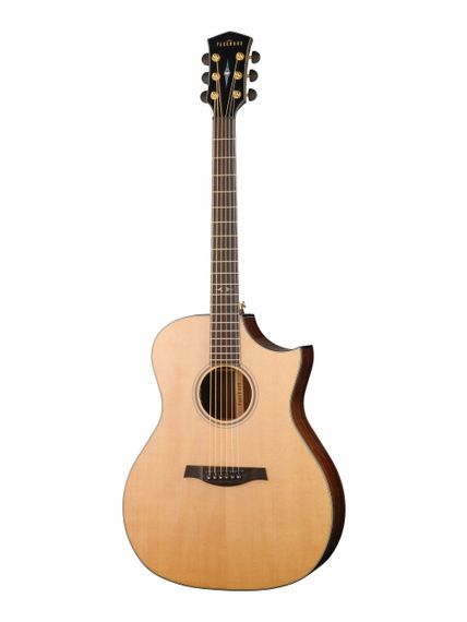 Parkwood GA48-NAT - электро-акустическая гитара, цвет натуральный, с чехлом