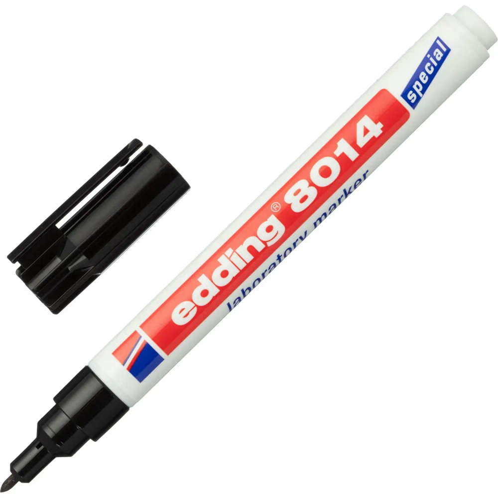 Маркер лабораторный EDDING E-8014 черный 1 мм перманент