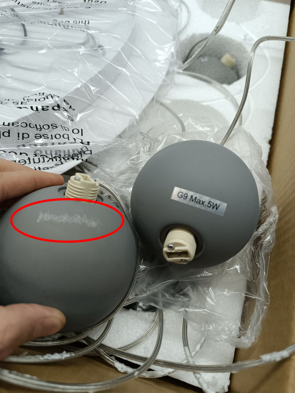 utsenka-SL1512.503.10 Светильник подвесной ST-Luce Белый,Серый,Красный/Белый G9 10*5W 4000K ЭСТРУЦЦО