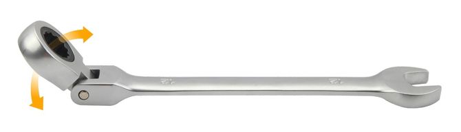 TOLSEN (TT15259) Набор комбинированных трещоточных ключей с шарниром, 8-19 мм, 7 предметов