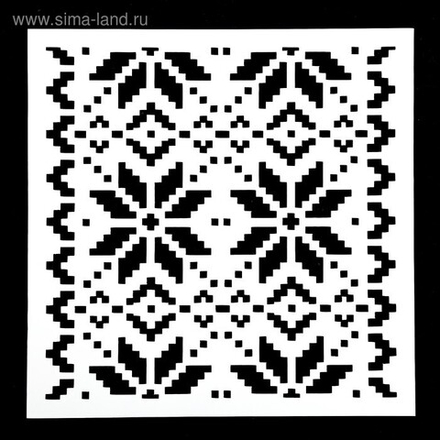 Трафарет "Вязка" 15*15 см
