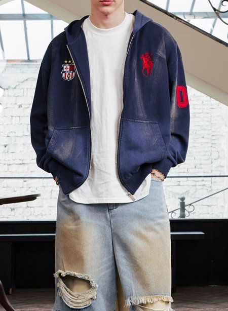 Худи HARSHandCRUEL Washed Zip-Hoodie