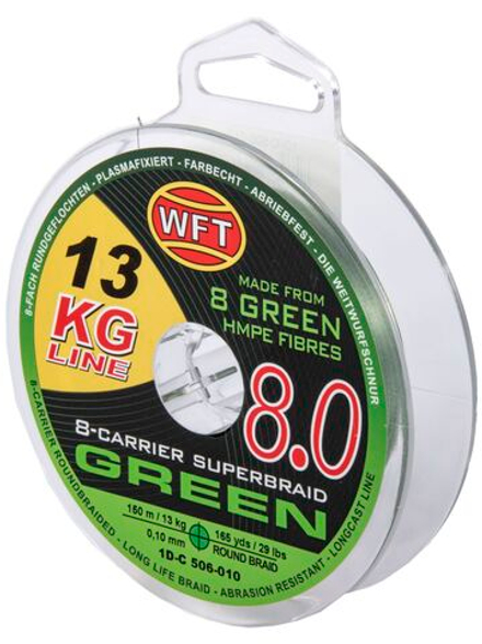 Шнур плетёный WFT KG x8 Green 150/010