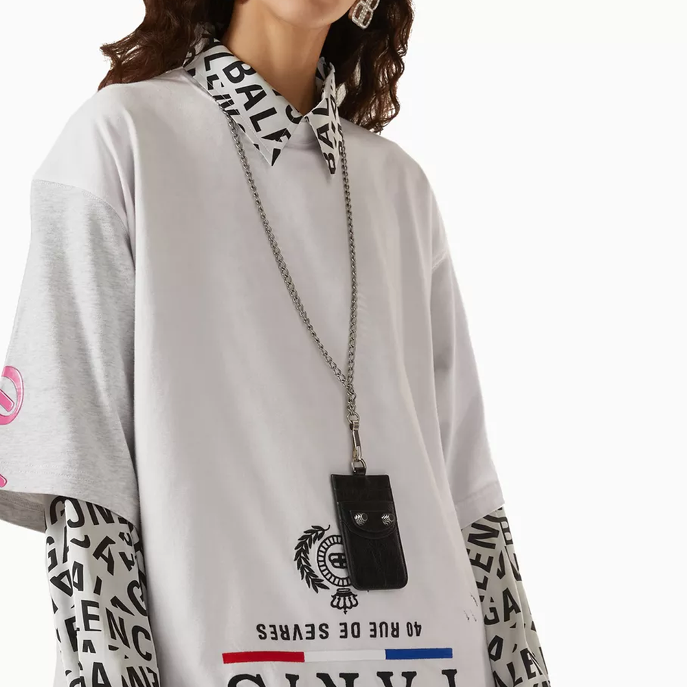 Balenciaga Le Cagole Fine Grained Sheepskin Shoulder Bag, Crossbody Bag, Card Holder Women"s Black