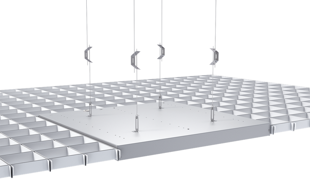 Светильник LED ДВО-09-П-30-4К-IP40 Грильято INNOLUX
