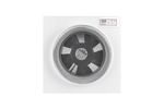 Диффузор теневой Visioner TDPP125W/150 белый/белая крышка, с приточно-вытяжным вентилятором под плитку с регулировкой потока воздуха D125 мм