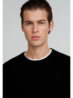 Пуловер из хлопка с добавлением кашемира