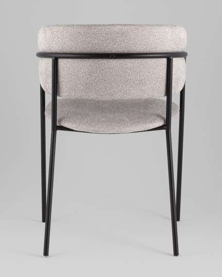 Кресло Нэлли New буклированный велюр серый