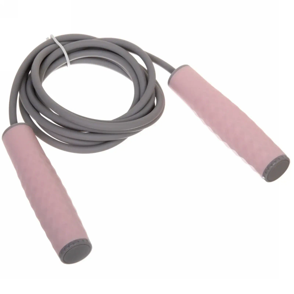 Скакалка утяжеленная RICHO RQ-JR-SG03, 3 м, ручка 132 мм, грузы 2х100 гр, розовый