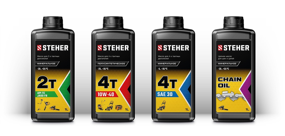 STEHER 4Т-10W40 полусинтетическое масло для 4-тактных двигателей, 1 л
