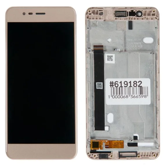 дисплей для Asus Zenfone 3 Max (ZC520TL) в сборе с тачскрином в рамке (Gold)