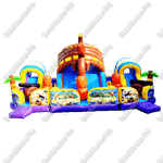 Коммерческий надувной батут "Искатели сокровищ" 11*10*57 м