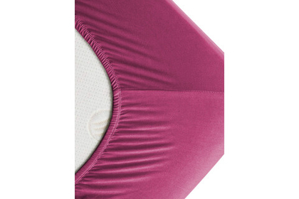 Простынь GoodNight Трикотаж 140х200х20 Бордо на резинке