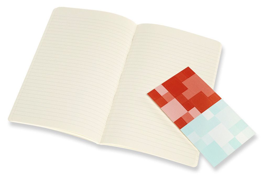 Блокнот Moleskine Volant Large 130х210 мм 96 стр. в линейку мягкая обложка 2 шт (QP721F16B24)