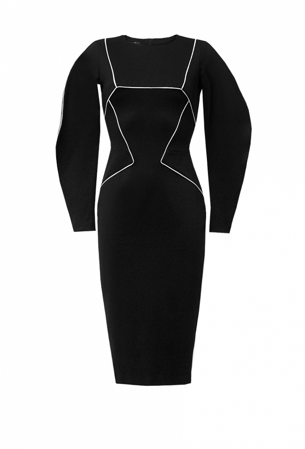 Платье футляр чёрное 01-01-20 FW