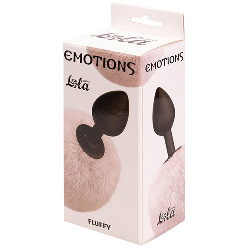 Анальная пробка 15см с хвостом Lola Games Emotions Fluffy White 4017-01lola