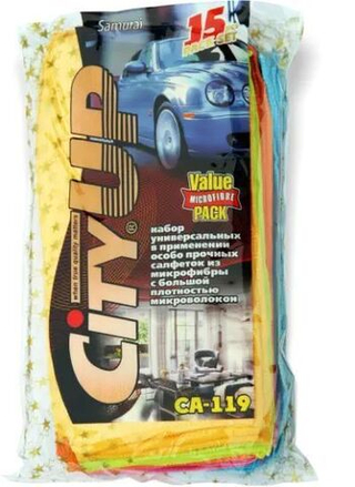Салфетка микрофибра "City UP-119/825" (15шт) 30*30см