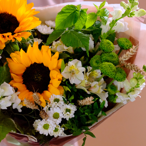 Купить Летний букет с подсолнухами #33 