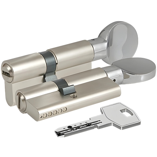 Механизм цилиндровый ZС70 (35Cx35) SN 5 ключей (мат. никель)