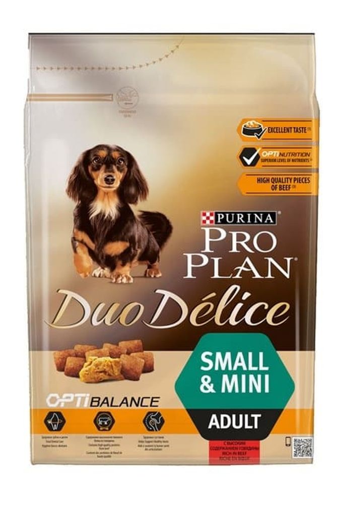 Pro Plan 2,5кг Duo Delice для собак мелких пород Говядина с рисом Pro Plan 2,5кг Duo Delice для собак мелких пород Говядина с рисом