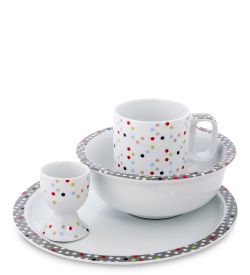 Topchoice TC-12 Набор посуды для завтрака «Конфетти» (Dots Good)