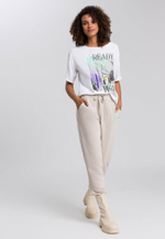 Футболка Marc Aurel 734498 белый паутинка зеленым