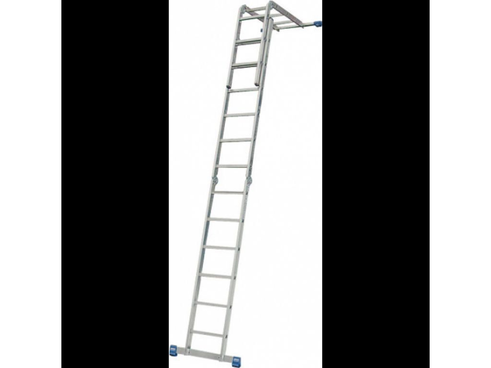 STABILO Шарнирная универсальная стремянка-трансформер, 4 х 4 пер. (123527)