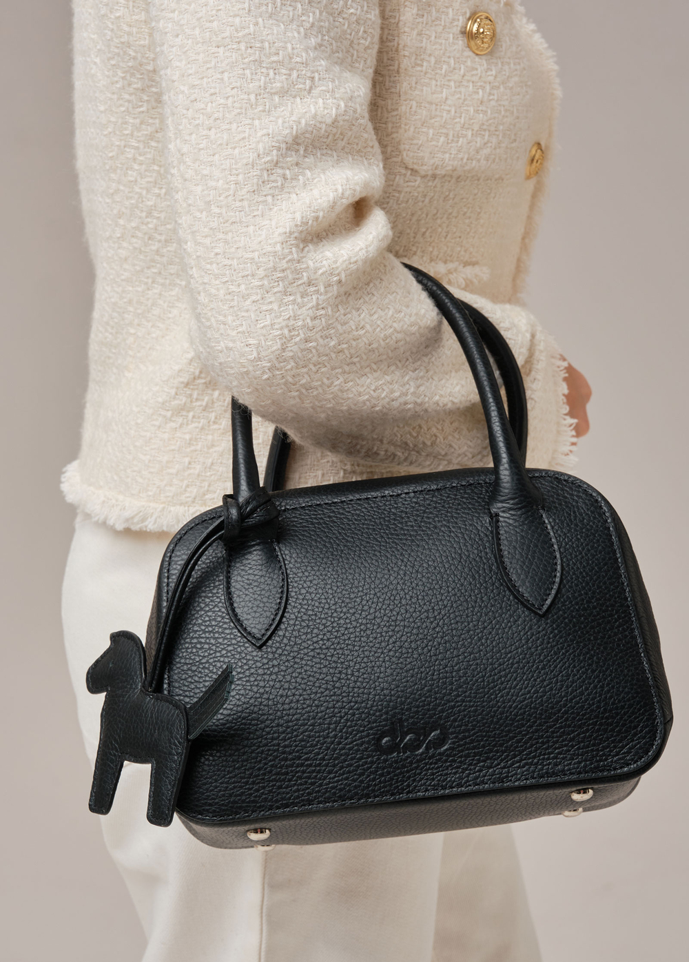 Кожаная сумка Polly summer DBR 31401 черный