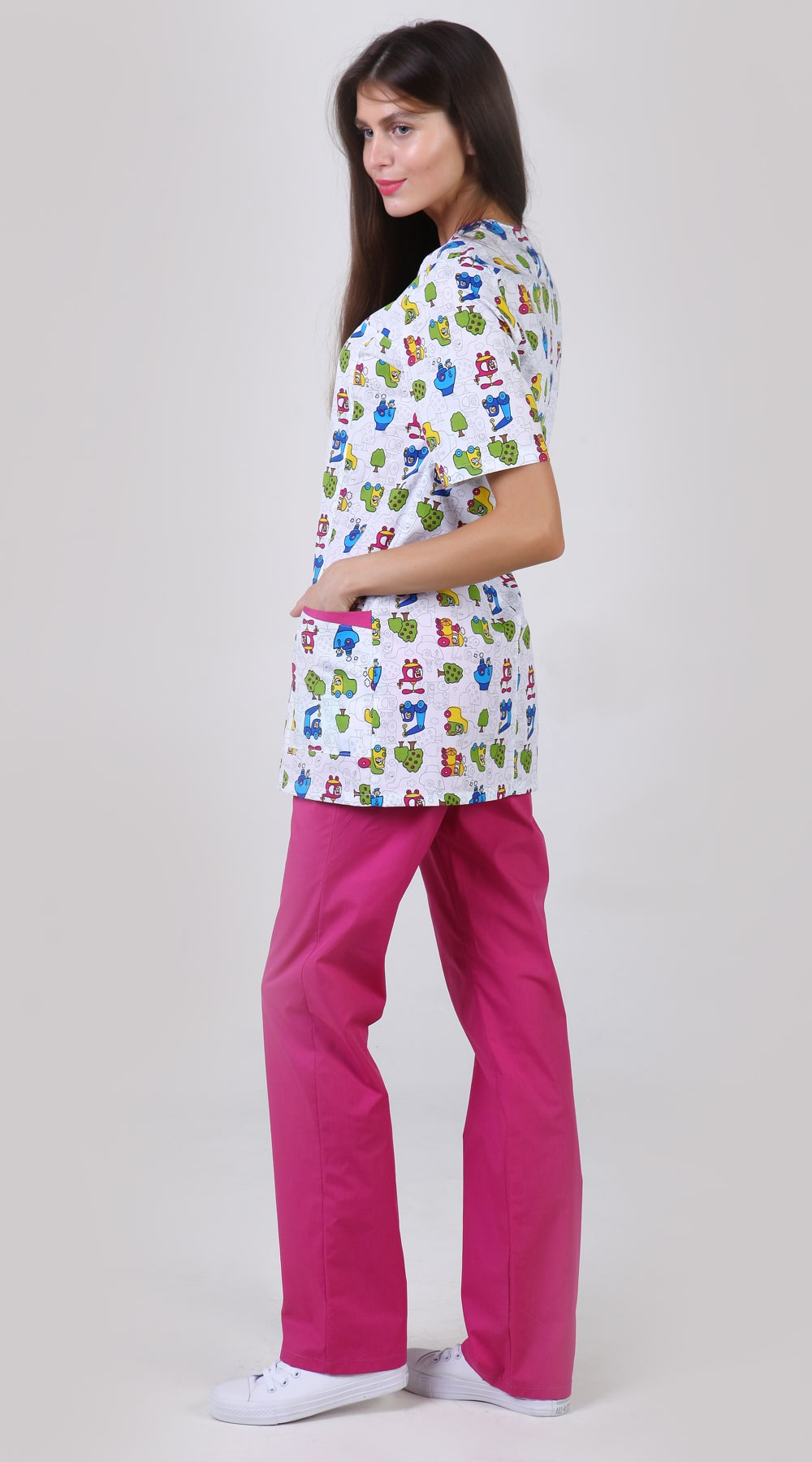 Блуза медицинская Принт №2698