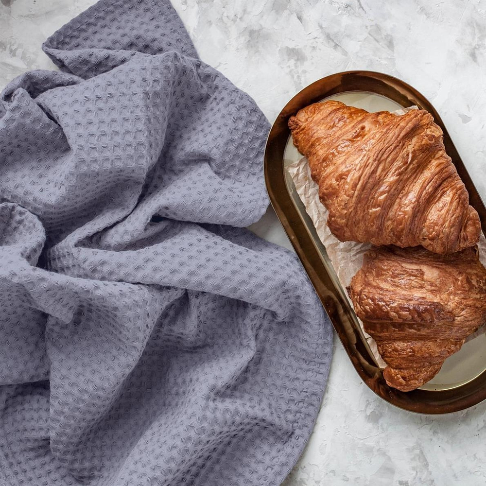 Вафельное полотно синий камень