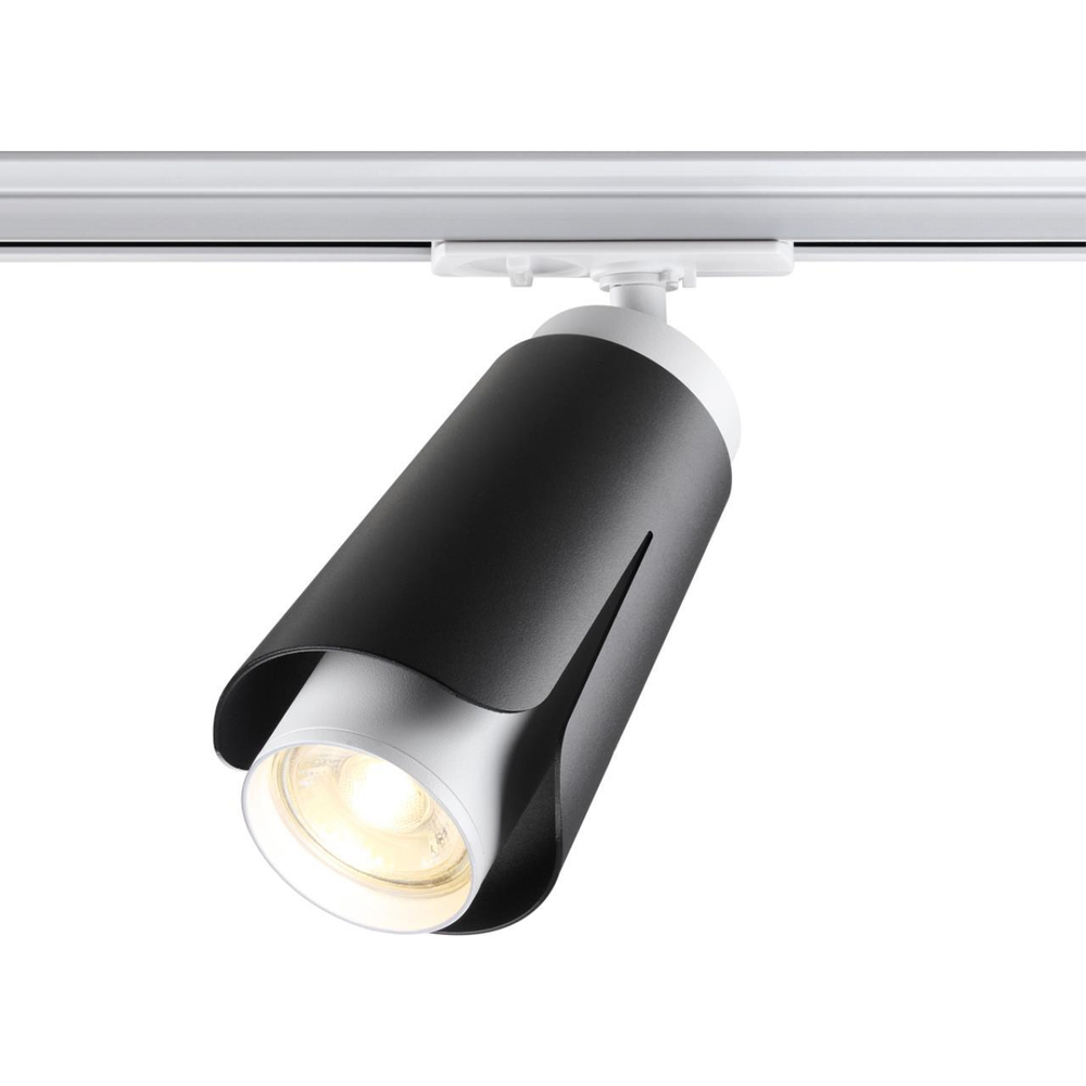 370836 PORT NT22 243 черный Светильник трековый однофазный трехжильный IP20 GU10 9W 220V TULIP