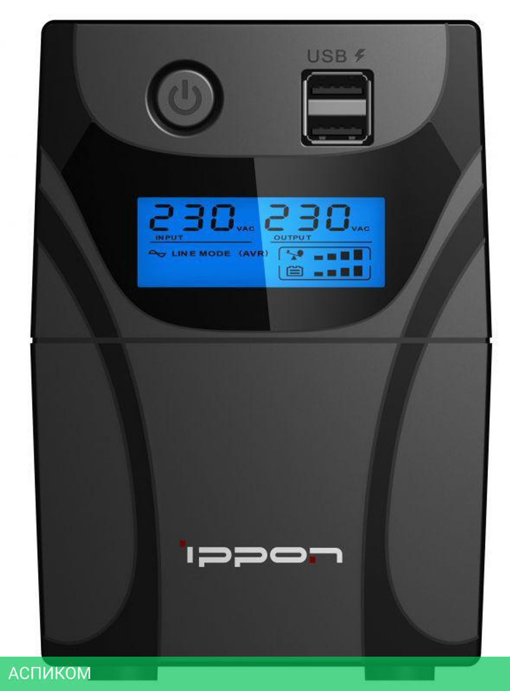 Источник бесперебойного питания Ippon Back Power Pro II Euro 650 360 Вт 650 ВА черный (1005511)