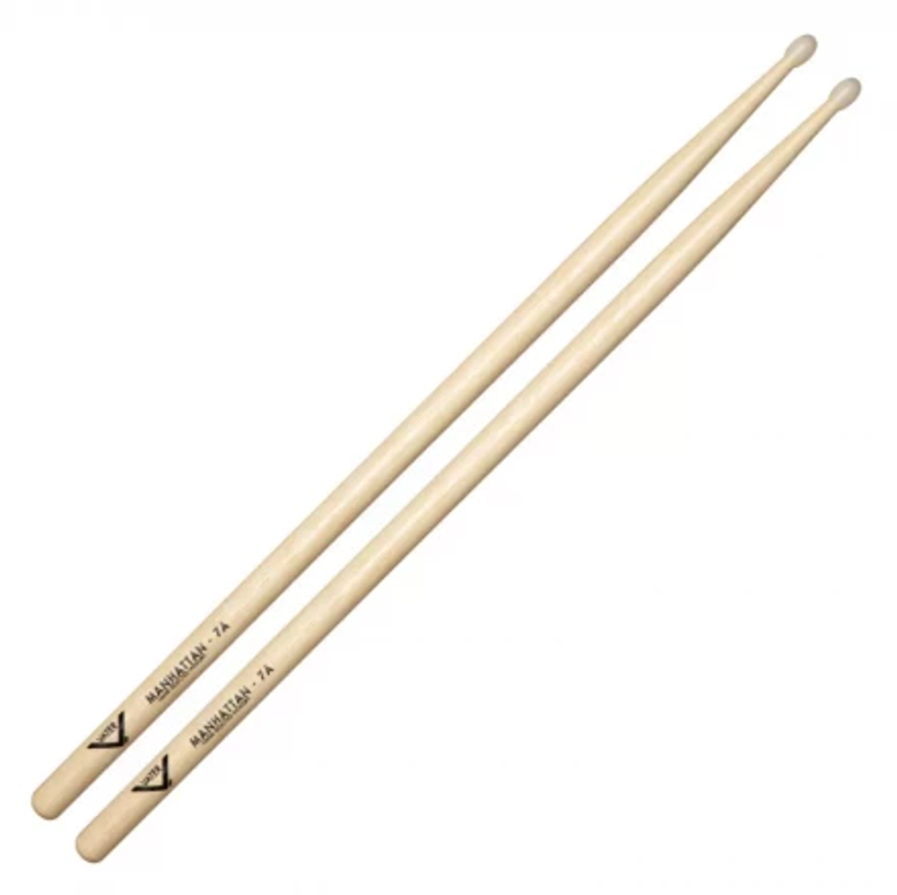 Vater VH7AN Барабанные палочки, орех S (13.7*406), нейлоновый наконечник S.Round. Manhattan 7A Tip.