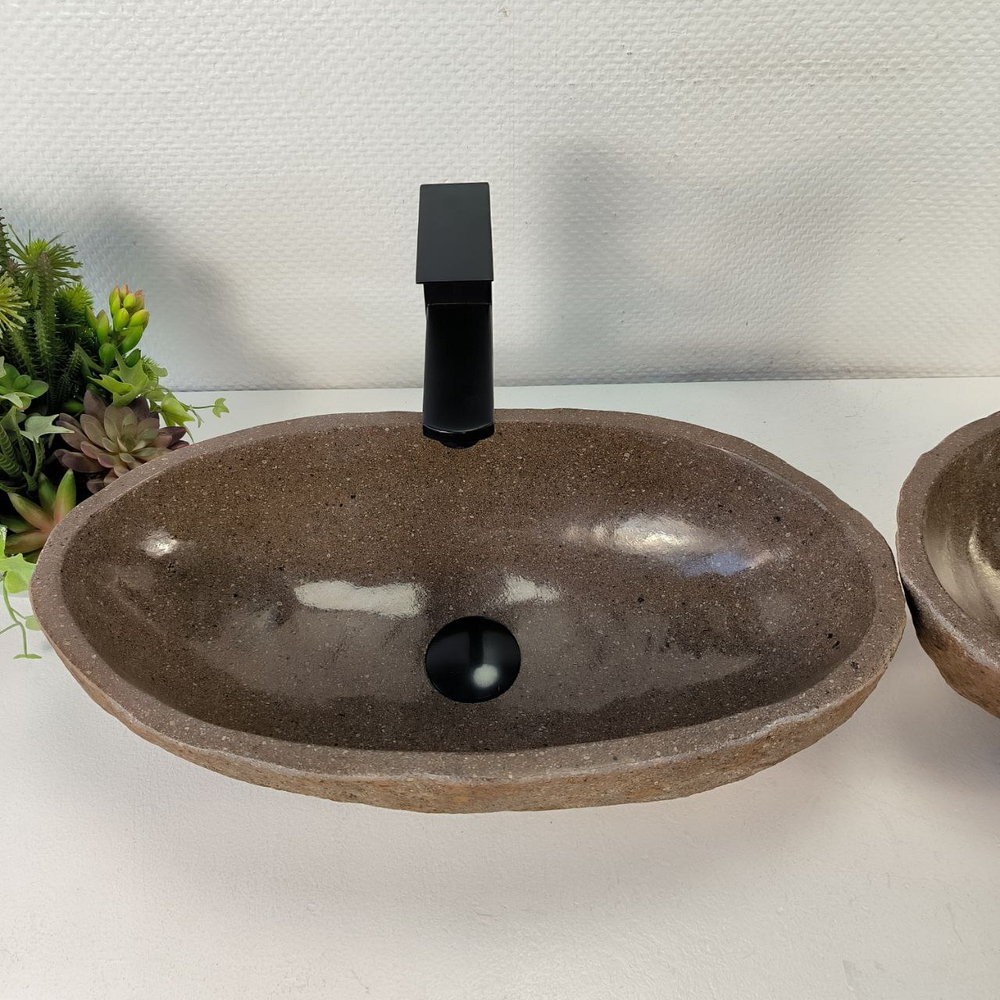 Раковина из речного камня ПАРА! RS-65543 51*28*15 0865