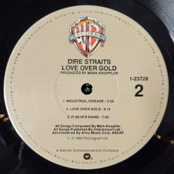 Винтажная виниловая пластинка LP Dire Straits Love Over Gold Любовь Дороже Золота (USA 1982)