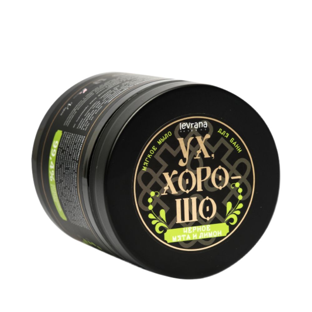 Мягкое мыло для бани "УХ, ХОРОШО" мята и лимон 500 мл (Levrana) Мягкое мыло для бани "УХ, ХОРОШО" мята и лимон 500 мл (Levrana)