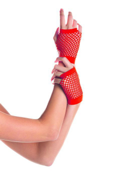 Короткие перчатки Fishnet Gloves