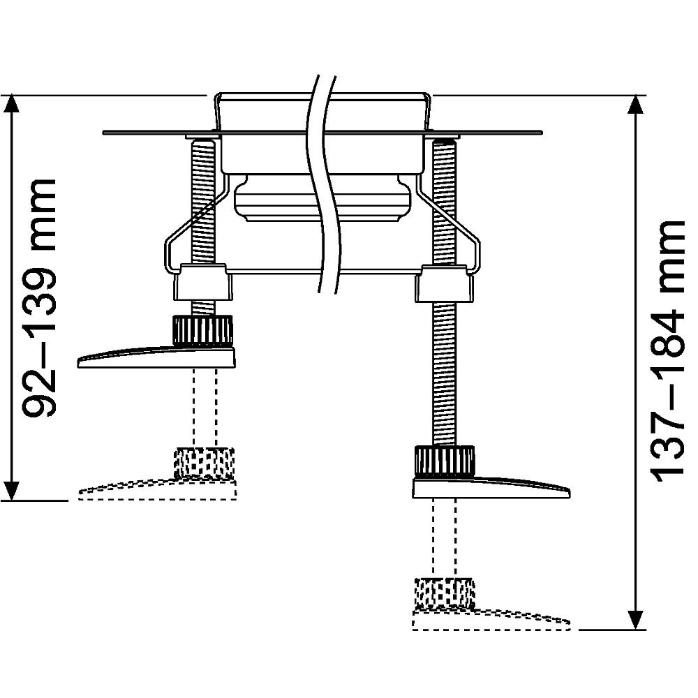 Комплект опор Tece TECEdrainline 137-184 мм, 660004