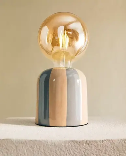 ZARA HOME Детская керамическая настольная лампа, синий