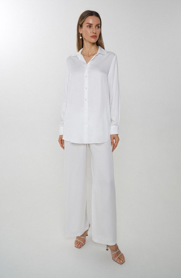 Брюки AT033 белые - фото 1